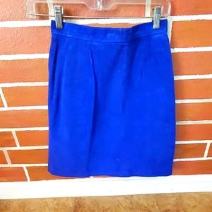 Royal Blue Short Skirt